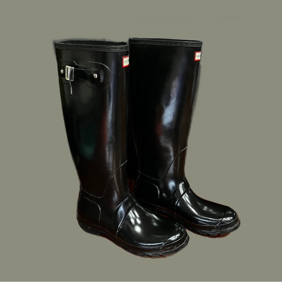 Hunter Women's Original Tall Gloss Rain Boots - Picture 4 of 14